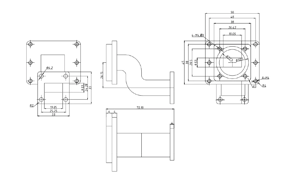 2157 Волноводный изгиб-T